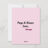 Flat Holiday Card Feiertagskarte (Rückseite)