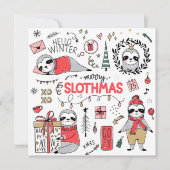 Flat Holiday Card Feiertagskarte (Vorderseite)