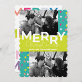 Flat Holiday Card Feiertagskarte (Vorne/Hinten)