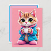 Flat Holiday Card Feiertagskarte (Vorne/Hinten)