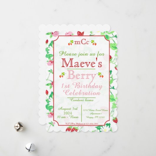 Flat Holiday Card Feiertagskarte (Vorderseite/Rückseite Beispiel)