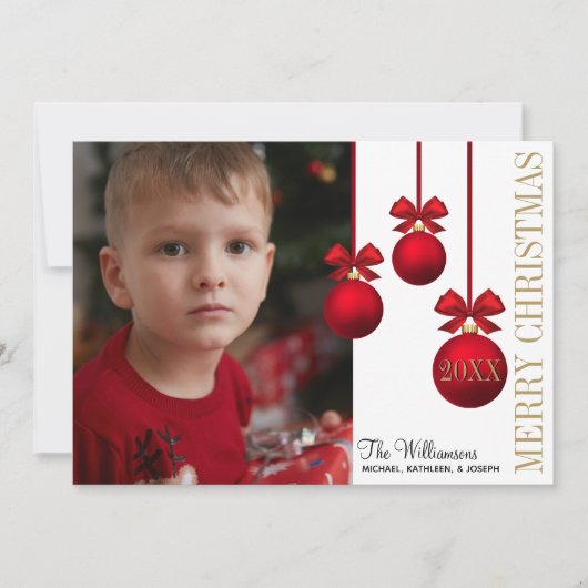 Flat Holiday Card Feiertagskarte (Vorderseite)