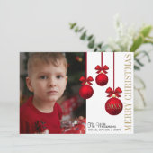 Flat Holiday Card Feiertagskarte (Stehend Vorderseite)