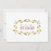 Flat Holiday Card Feiertagskarte (Rückseite)