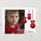 Flat Holiday Card Feiertagskarte (Vorne/Hinten)