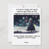 Flat Holiday Card Feiertagskarte (Rückseite)