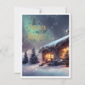 Flat Holiday Card Feiertagskarte (Vorderseite)