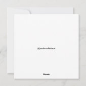 Flat Holiday Card Feiertagskarte (Rückseite)