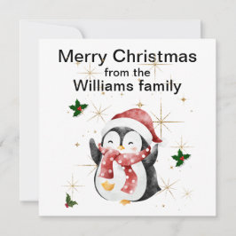 Flat Holiday Card Feiertagskarte