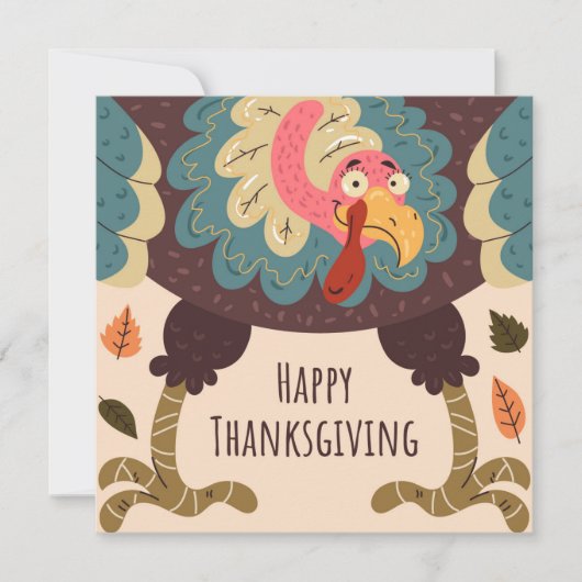 Flat Holiday Card Feiertagskarte (Vorderseite)