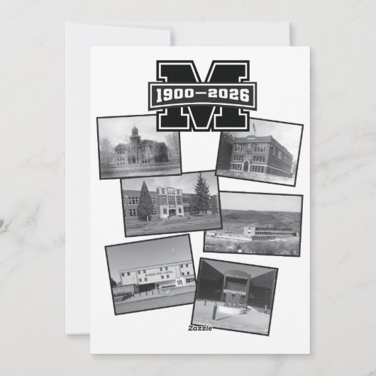 Flat Holiday Card Feiertagskarte (Rückseite)