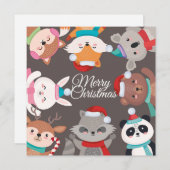 Flat Holiday Card Feiertagskarte (Vorne/Hinten)