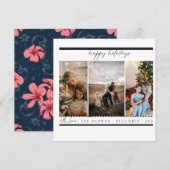 Flat Holiday Card Feiertagskarte (Vorne/Hinten)