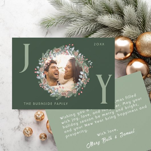 Flat Holiday Card Feiertagskarte