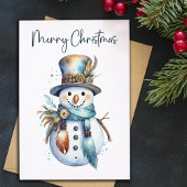 Flat Holiday Card Feiertagskarte