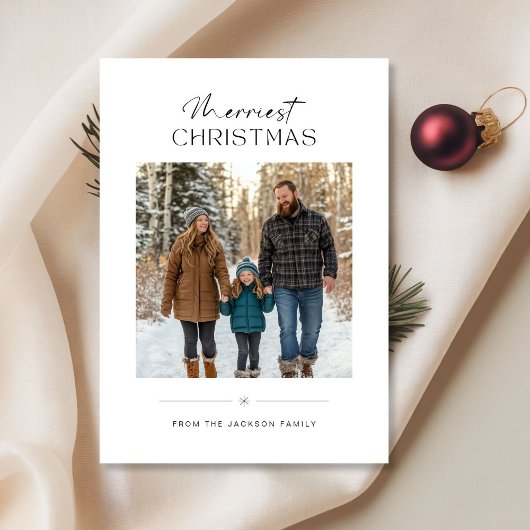 Flat Holiday Card Feiertagskarte