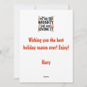 Flat Holiday Card Feiertagskarte (Rückseite)