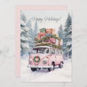 Flat Holiday Card Feiertagskarte (Vorne/Hinten)