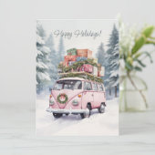 Flat Holiday Card Feiertagskarte (Stehend Vorderseite)