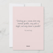 Flat Holiday Card Feiertagskarte (Rückseite)