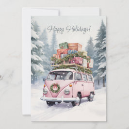 Flat Holiday Card Feiertagskarte