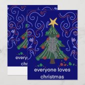 Flat Holiday Card Feiertagskarte (Vorne/Hinten)