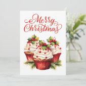 Flat Holiday Card Feiertagskarte (Stehend Vorderseite)