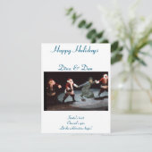 Flat Holiday Card Feiertagskarte (Stehend Vorderseite)