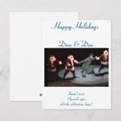 Flat Holiday Card Feiertagskarte (Vorne/Hinten)