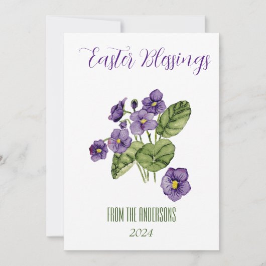 Flat Holiday Card Feiertagskarte (Vorderseite)