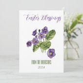 Flat Holiday Card Feiertagskarte (Stehend Vorderseite)