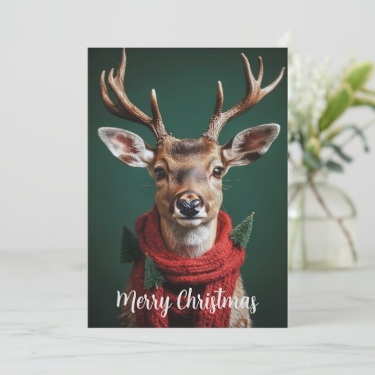 Flat Holiday Card Feiertagskarte (Stehend Vorderseite)