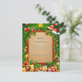 Flat Holiday Card Feiertagskarte (Stehend Vorderseite)