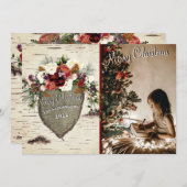 Flat Holiday Card Feiertagskarte (Vorne/Hinten)