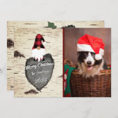 Flat Holiday Card Feiertagskarte (Vorne/Hinten)