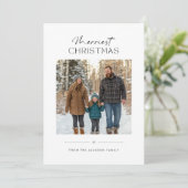 Flat Holiday Card Feiertagskarte (Stehend Vorderseite)