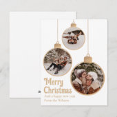 Flat Holiday Card Feiertagskarte (Vorne/Hinten)