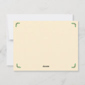 Flat Holiday Card Feiertagskarte (Rückseite)