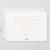 Flat Holiday Card Feiertagskarte (Rückseite)