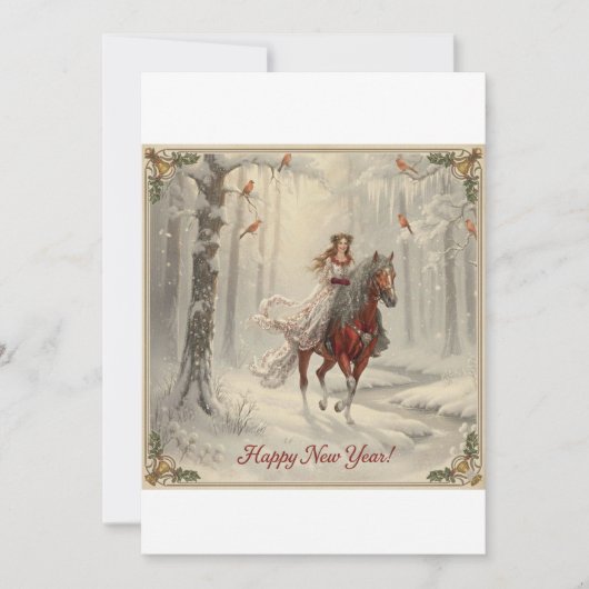 Flat Holiday Card Feiertagskarte (Vorderseite)