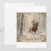 Flat Holiday Card Feiertagskarte (Vorne/Hinten)