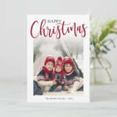 Flat Holiday Card Feiertagskarte (Stehend Vorderseite)