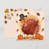 Flat Holiday Card Feiertagskarte (Vorne/Hinten)