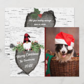 Flat Holiday Card Feiertagskarte (Vorne/Hinten)