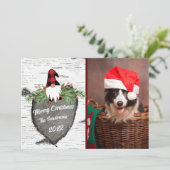 Flat Holiday Card Feiertagskarte (Stehend Vorderseite)