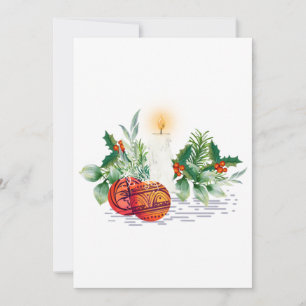 Flat Holiday Card Feiertagskarte