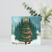 Flat Holiday Card Feiertagskarte (Stehend Vorderseite)
