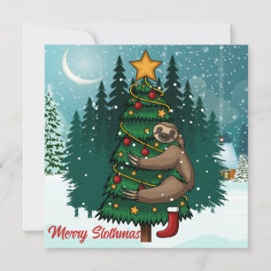 Flat Holiday Card Feiertagskarte
