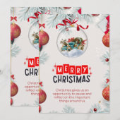 Flat Holiday Card Feiertagskarte (Vorne/Hinten)