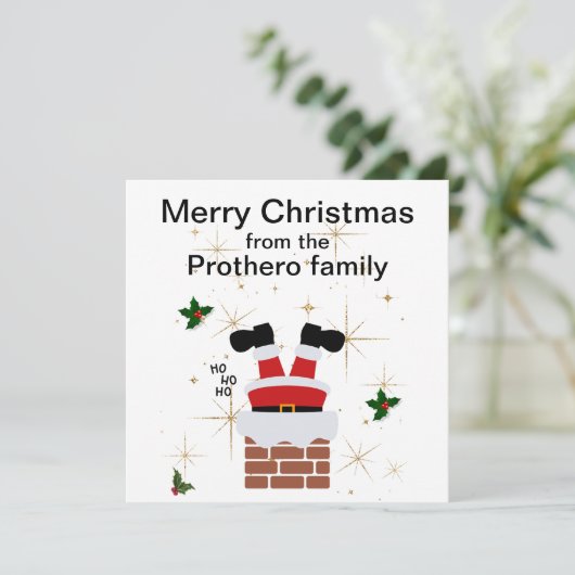 Flat Holiday Card Feiertagskarte (Stehend Vorderseite)